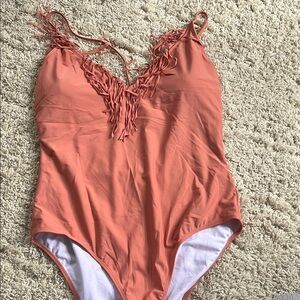 Decree Coral Kids One Piece Swimsuit with Fringe